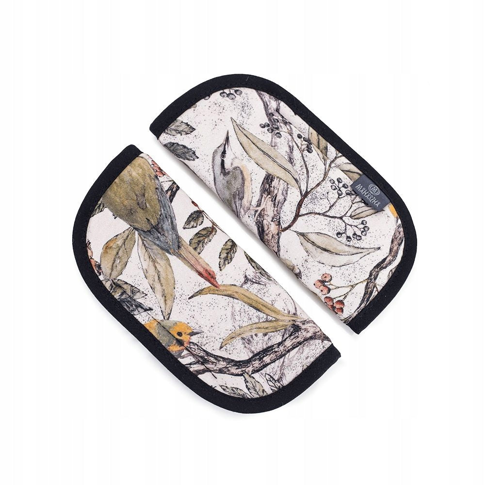 Seat Belt Covers Cotton Set 2pcs Makaszka Ornithology