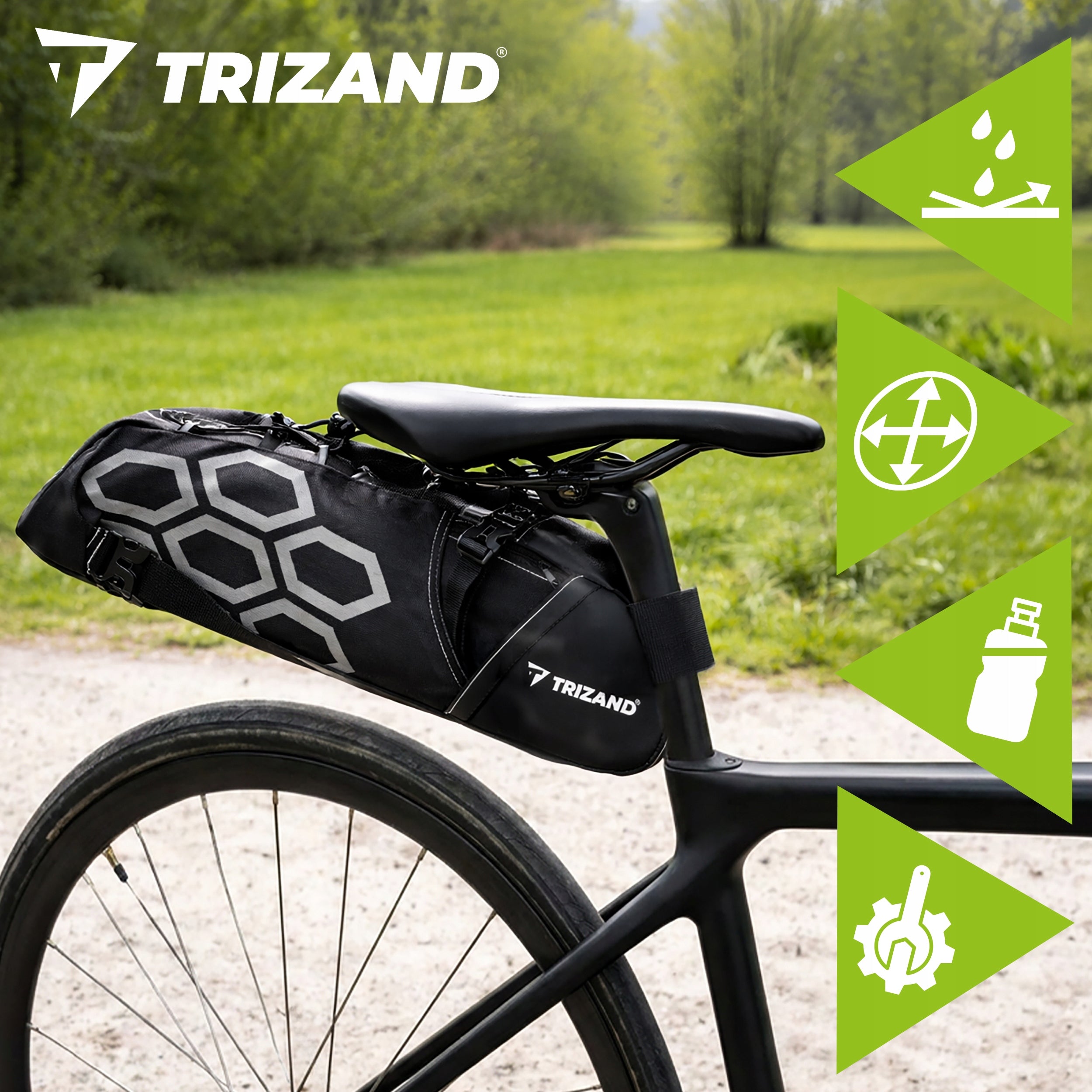 Seat Pouch Bicycle Bag Saddle Waterproof Rear Bike Large 12l Manufacturer code Sakwa rowerowa podsiodłowa 12L Trizand