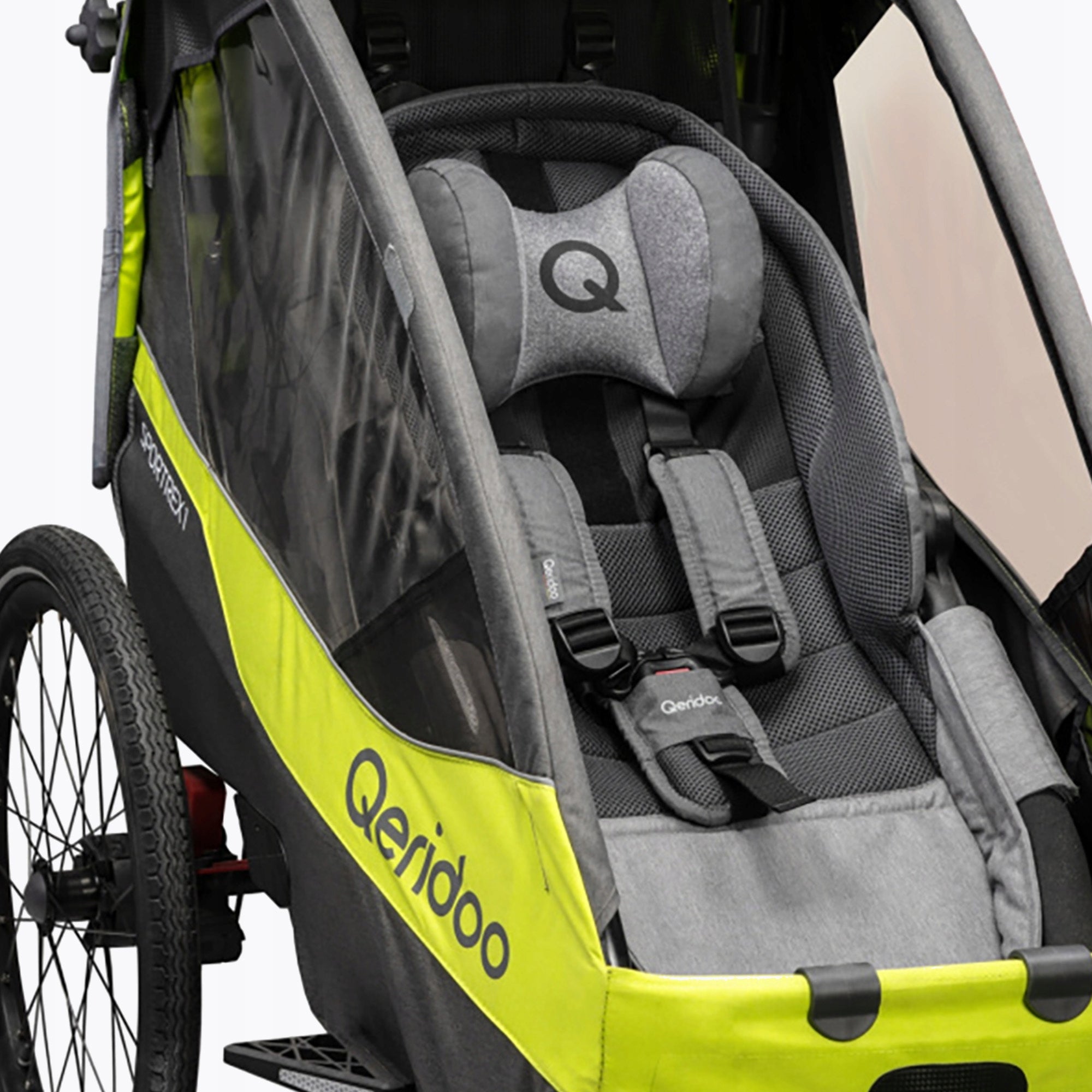 Seat for bicycle trailer Qeridoo Baby shell grey OS Color gray