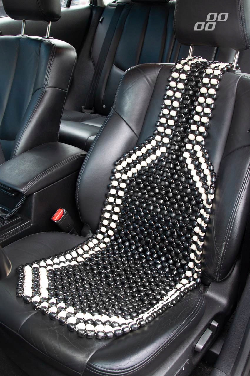 Seat mats car beads wooden corals matokorale BLACK AND WHITE Manufacturer code 01123