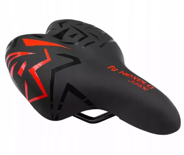 Seat saddle children's bicycle saddle NEXELO black-red 06734