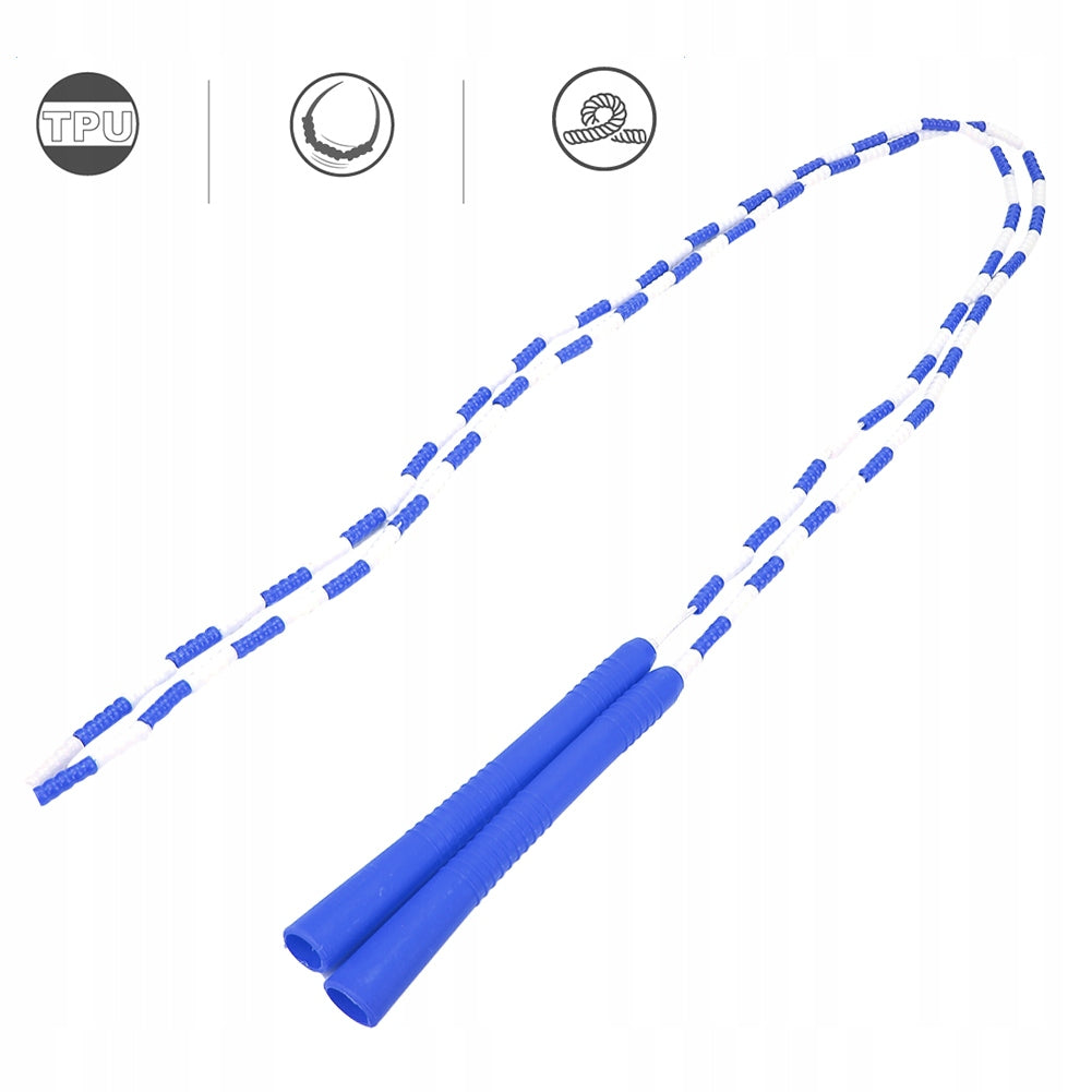 Segmented Jump Rope with Beads Adults Children Sport Exercise FS