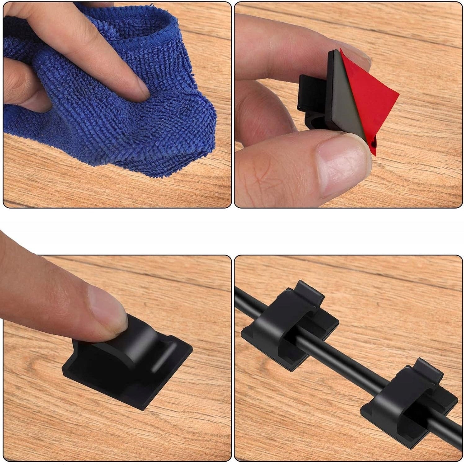 Self-Adhesive Clips for Cables and Ornaments 50 Pcs Strong Adhesive Without Drilling EAN (GTIN) 6978991472844