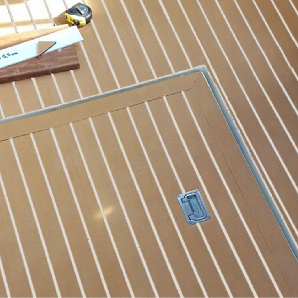 Self Adhesive Marine Boat Yacht Flooring EVA Foam Model Arkusz ze sztucznego drewna tekowego z pianki EVA