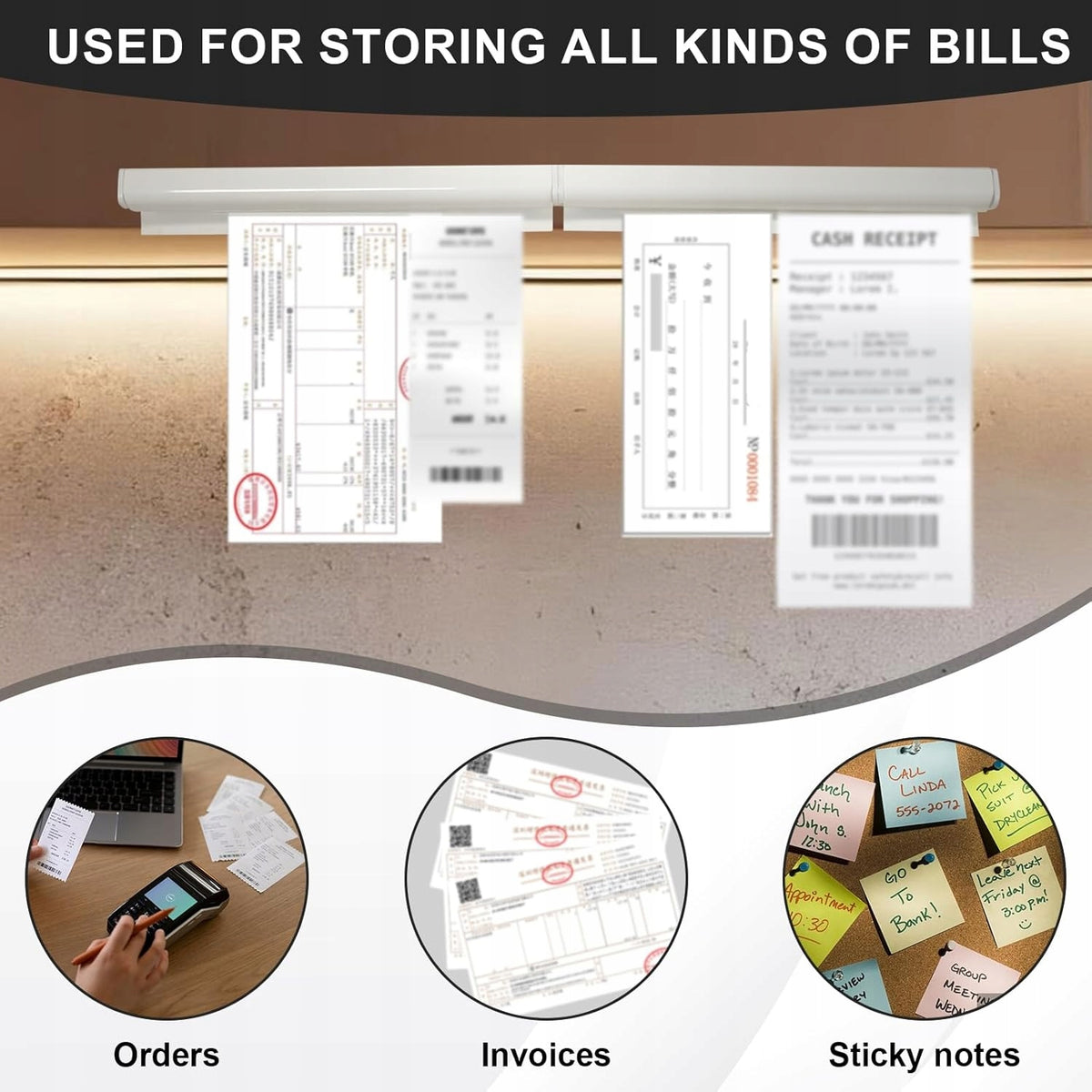 Self Adhesive Order Holder for Restaurant 2 Pack Brand no brand