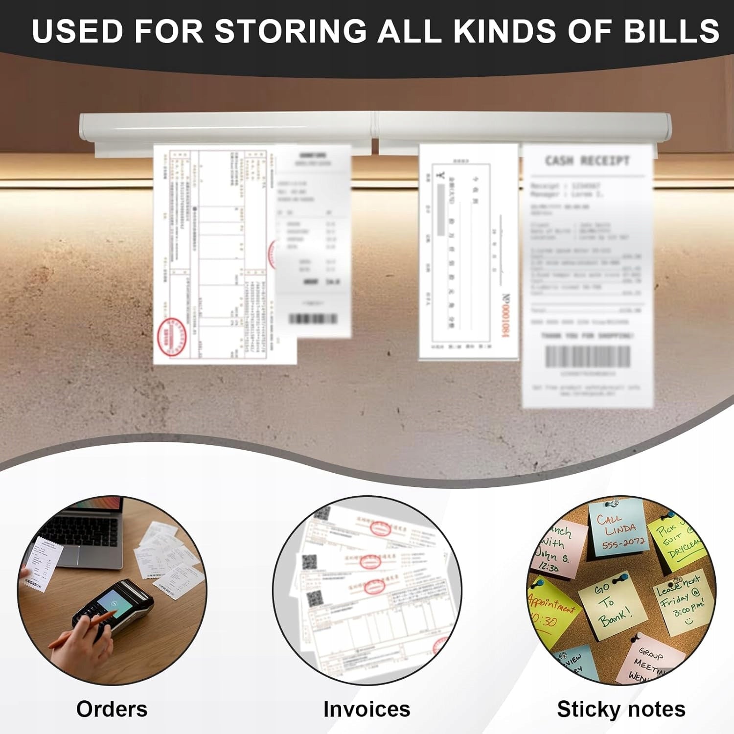 Self Adhesive Order Holder for Restaurant 2 Pack Brand no brand
