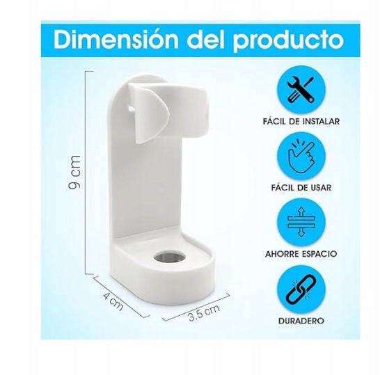 Self Adhesive Wall Mount for Electric Toothbrush White Brand no brand