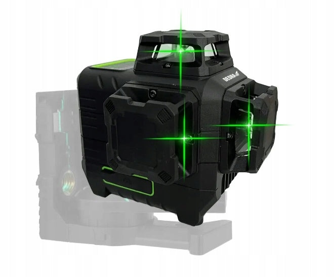 Self Leveling Cross Laser 3D Laser Level DEDRA 3x360° green