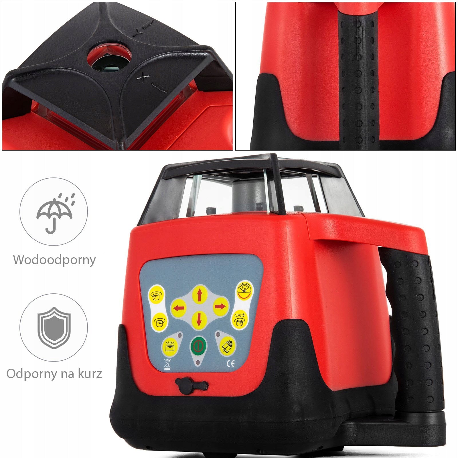 Self Leveling Rotary Laser Leveler 500m + Tripod, Glasses, Remote Control Range 500 m