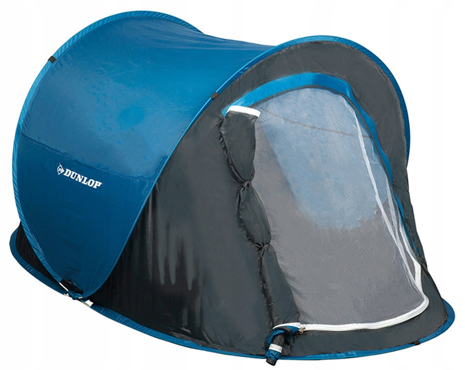 Self-folding tent 2 persons WATERPROOF tourist DUNLOP Brand Dunlop