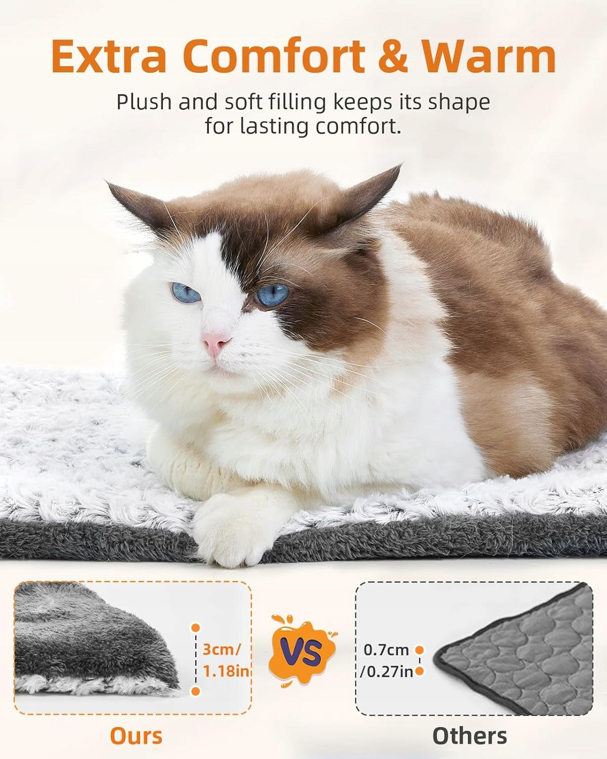 Self-heating mat fluffy 60x46 cm Manufacturer code 7147