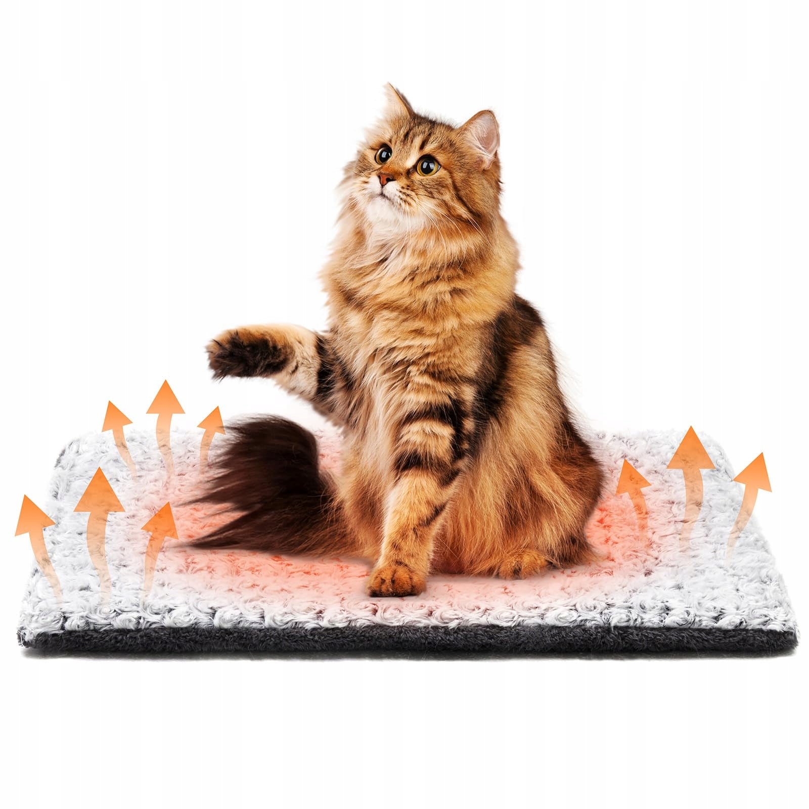 Self-heating mat fluffy 60x46 cm