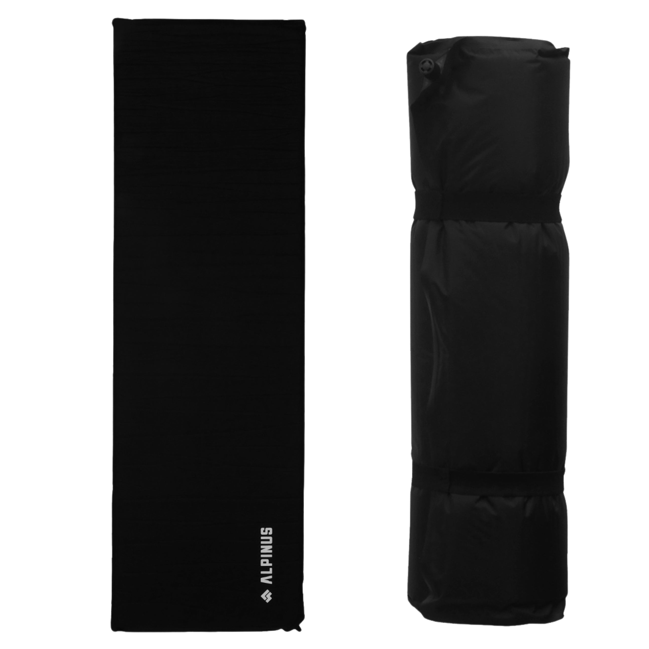 Self-inflating mat Alpinus M Adrspach mattress black 195 cm x 60 cm x 5 cm
