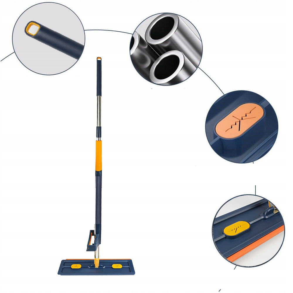 Self-pressing mop 132cm telescopic with microfiber and comb Manufacturer code 1621BU9016HG