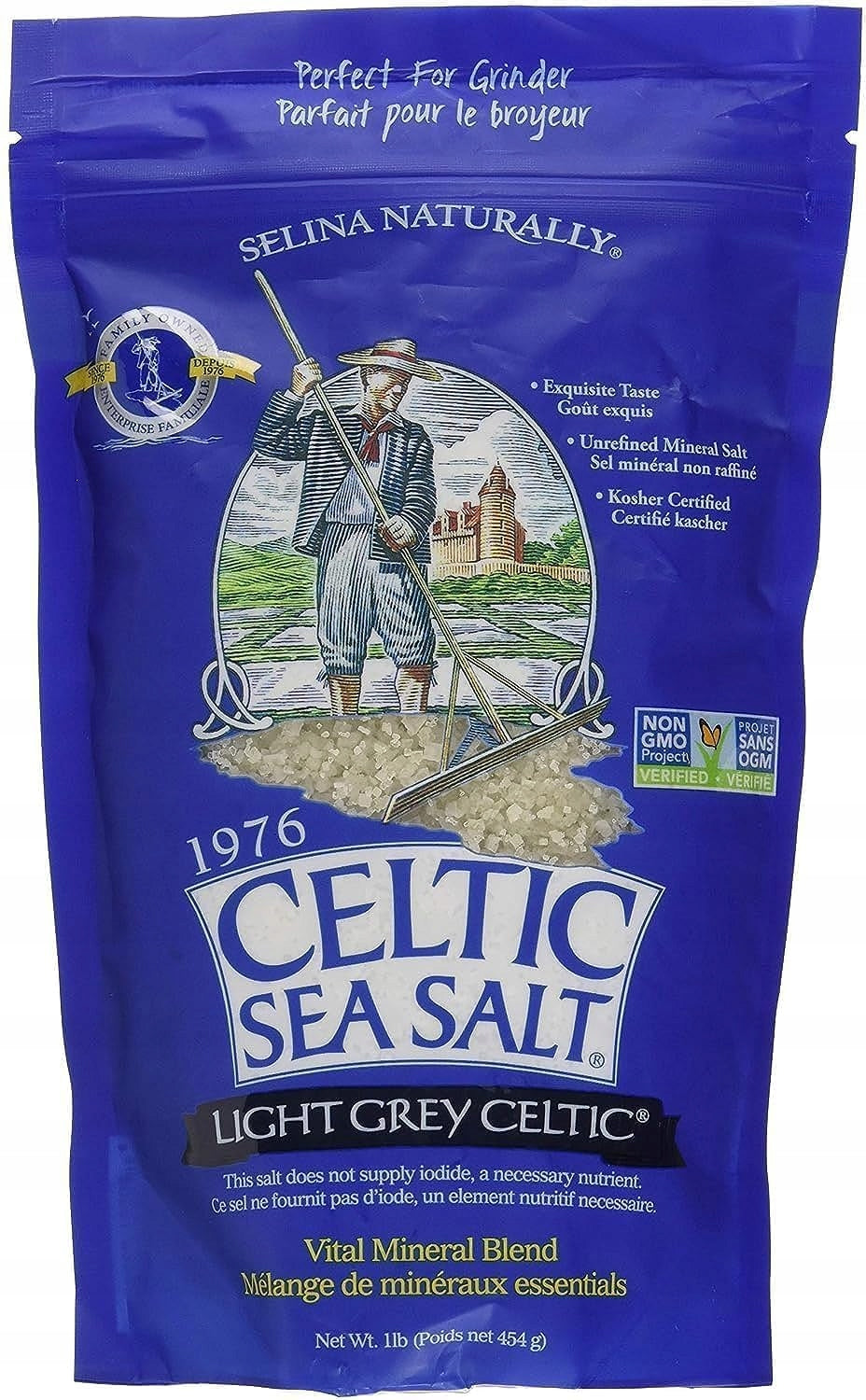 Selina Naturally CELTIC SEA SALT 454G Celtic Salt Light Grey Original