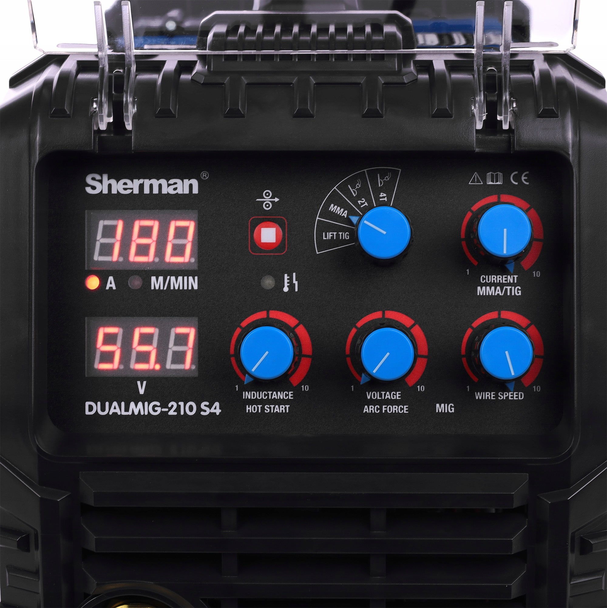 Semi-automatic welder Sherman DUALMIG 210 S4 MIG/MAG MMA TIG Lift 230V Manufacturer code MIGOMAT DUALMIG 210 S4 RSH0