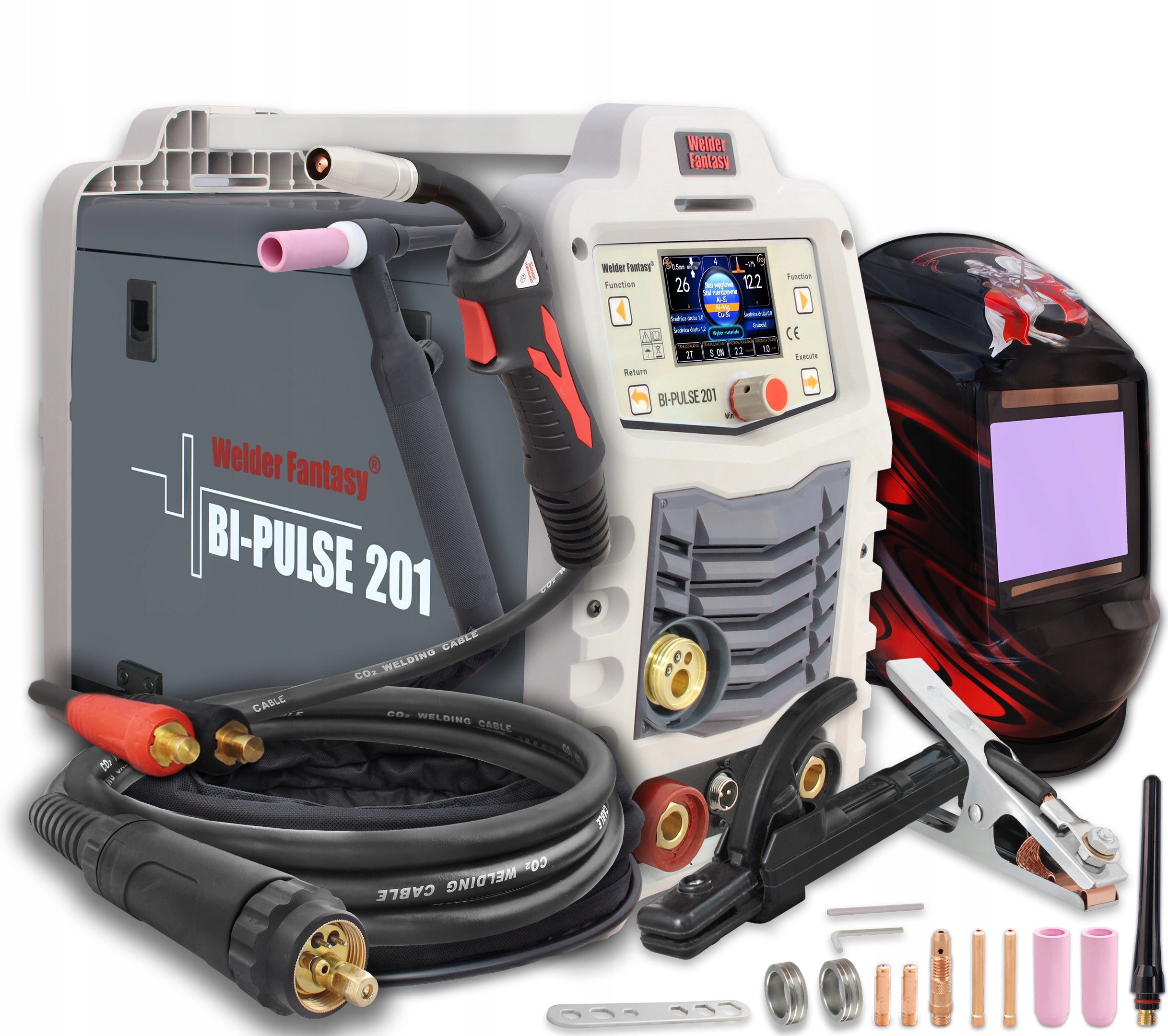 Semi-automatic welding machine BI-PULSE 201 visor ACH3037