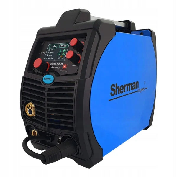 Semi-automatic welding machine DIGIMIG 220 LCD Sherman Manufacturer code DIGI MIG 220 LCD SYNERGIA SHERMAN 200A