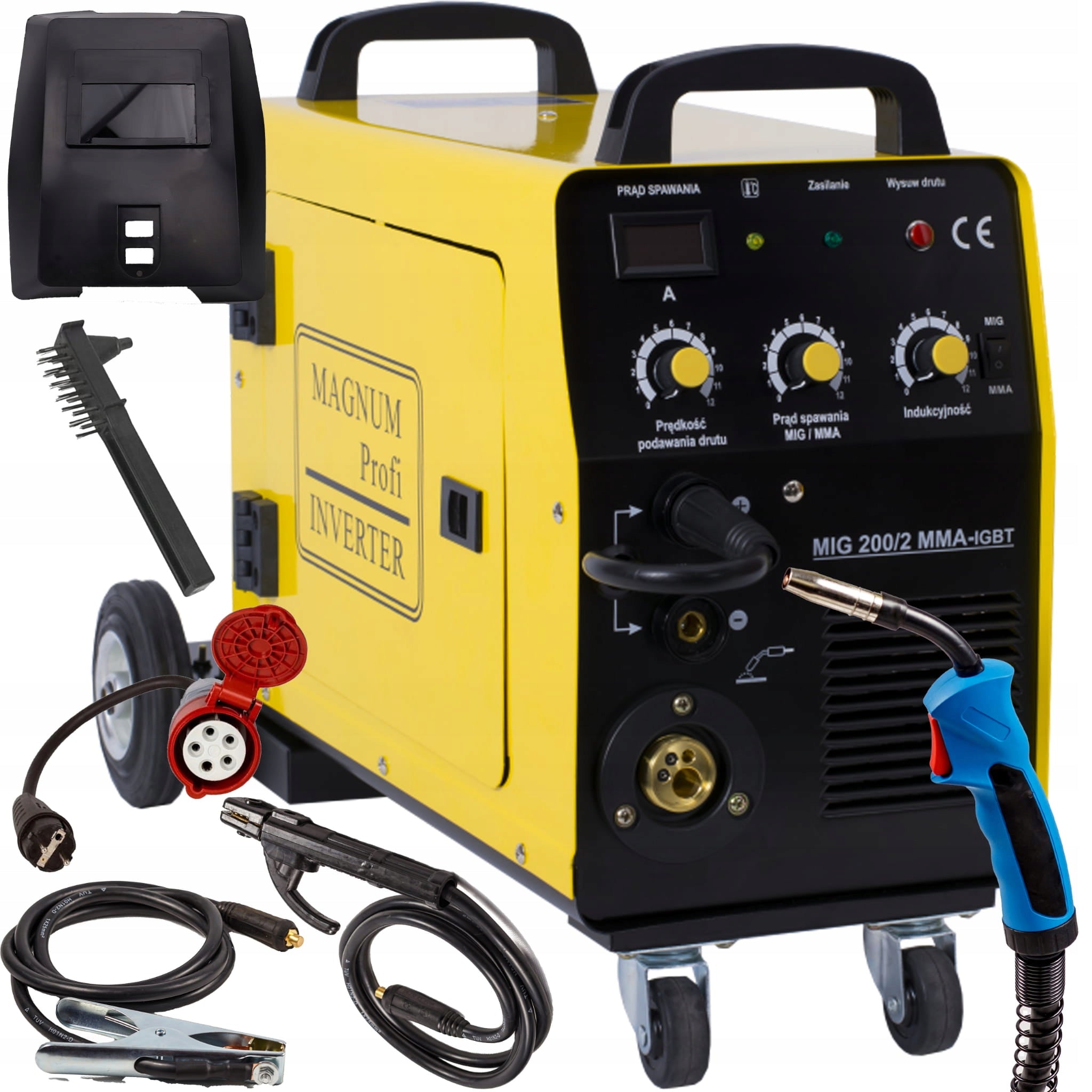 Semi-automatic welding machine MAGNUM MIG 200/2 230/400V MIG/MAG MMA FLUX