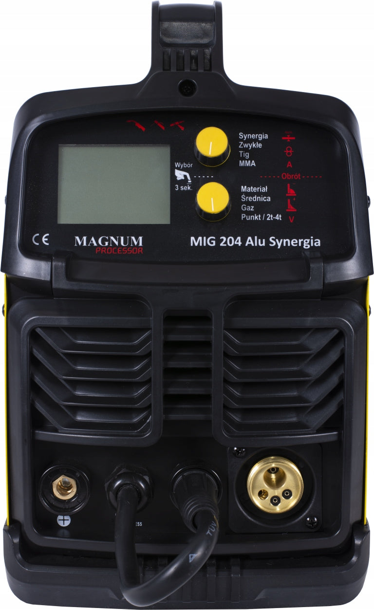 Semi-automatic welding machine MAGNUM MIG/MAG 204 ALU SYNERGY Maximum electrode diameter 4 mm