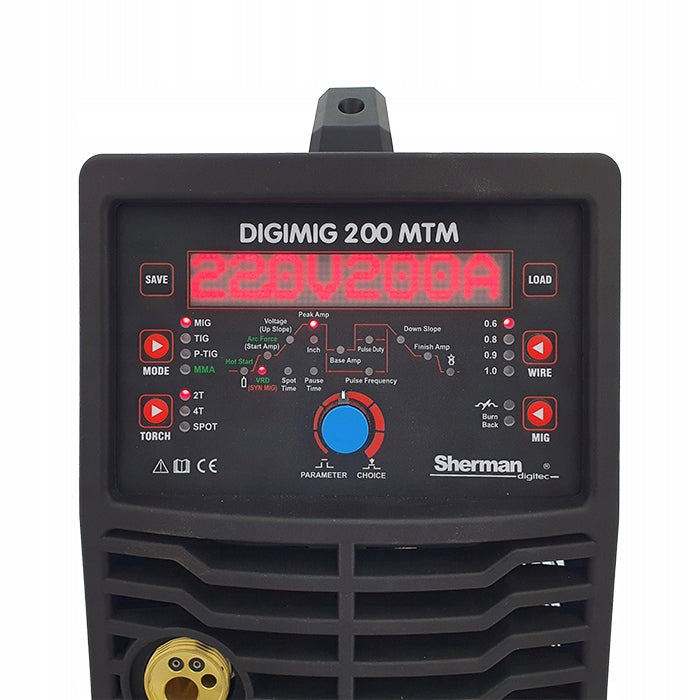Semi-automatic welding machine MIG/MAG, MMA, TIG Sherman 30-200 A 230 V Manufacturer code 7813092