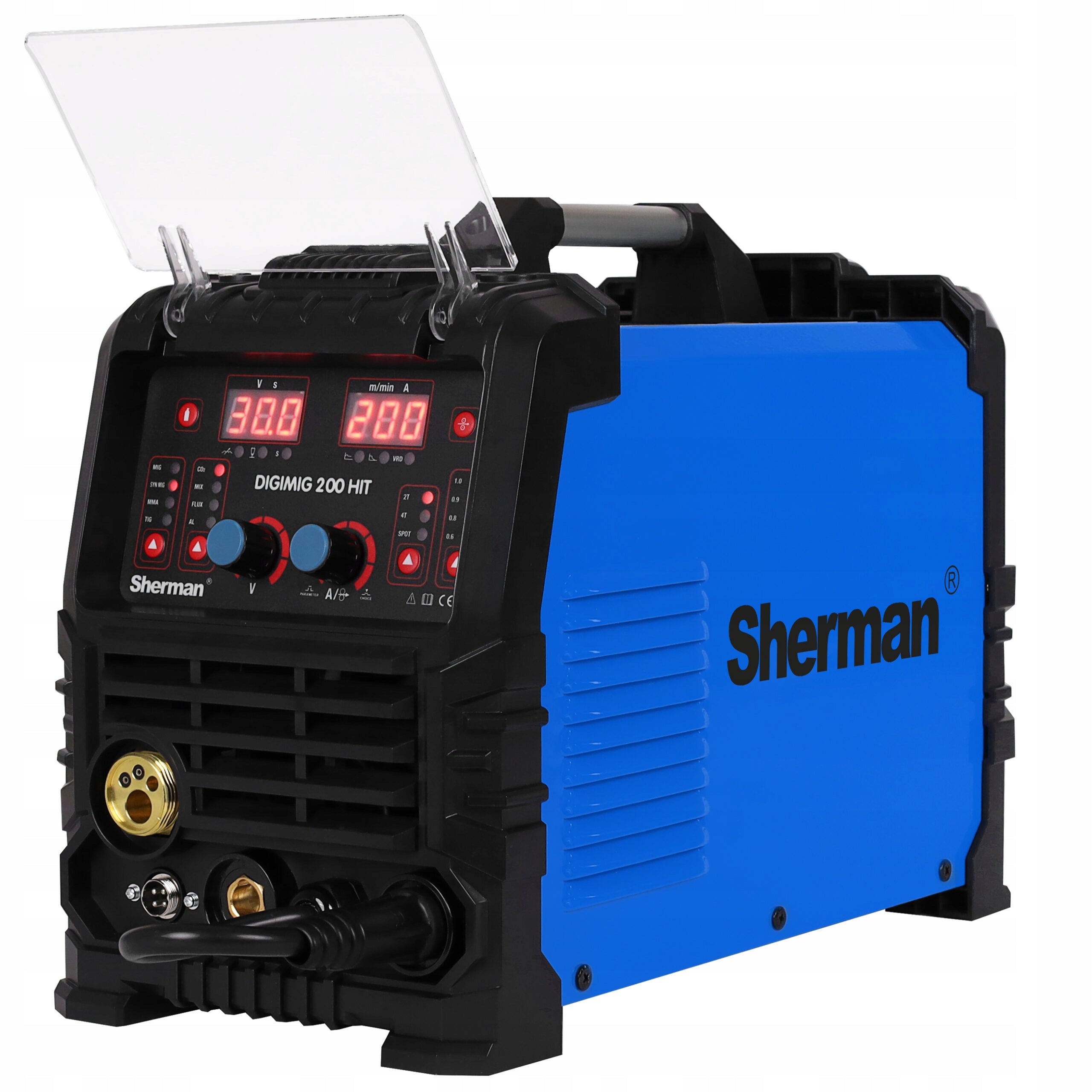 Semi-automatic welding machine MIG/MAG, MMA, TIG Sherman 50-200 A 230 V
