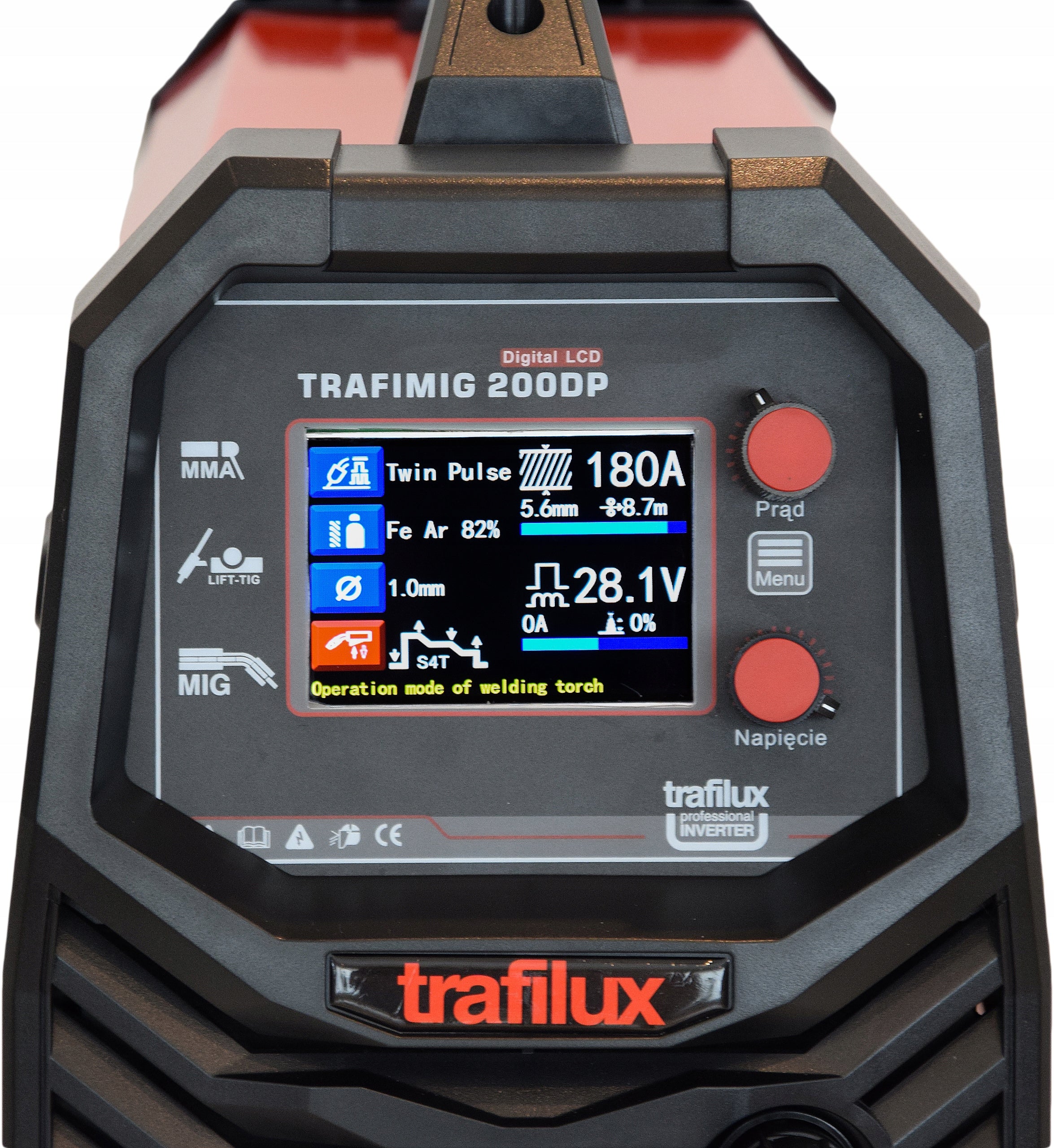 Semi-automatic welding machine MIG/MAG, MMA, TIG Trafilux 20-200 A 230 V Brand Trafilux