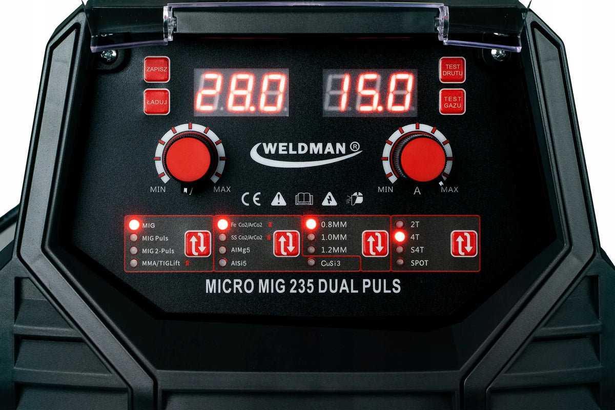 Semi-automatic welding machine MIG/MAG, MMA, TIG Weldman micro mig 235 103-133 Packaging status original