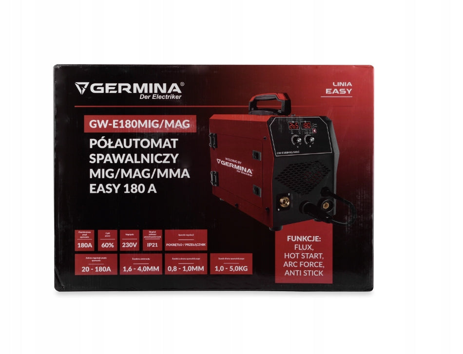 Semi-automatic welding machine MIG/MMA 180A GW-E180MIG/MAG GERMINA Manufacturer code GW-E180