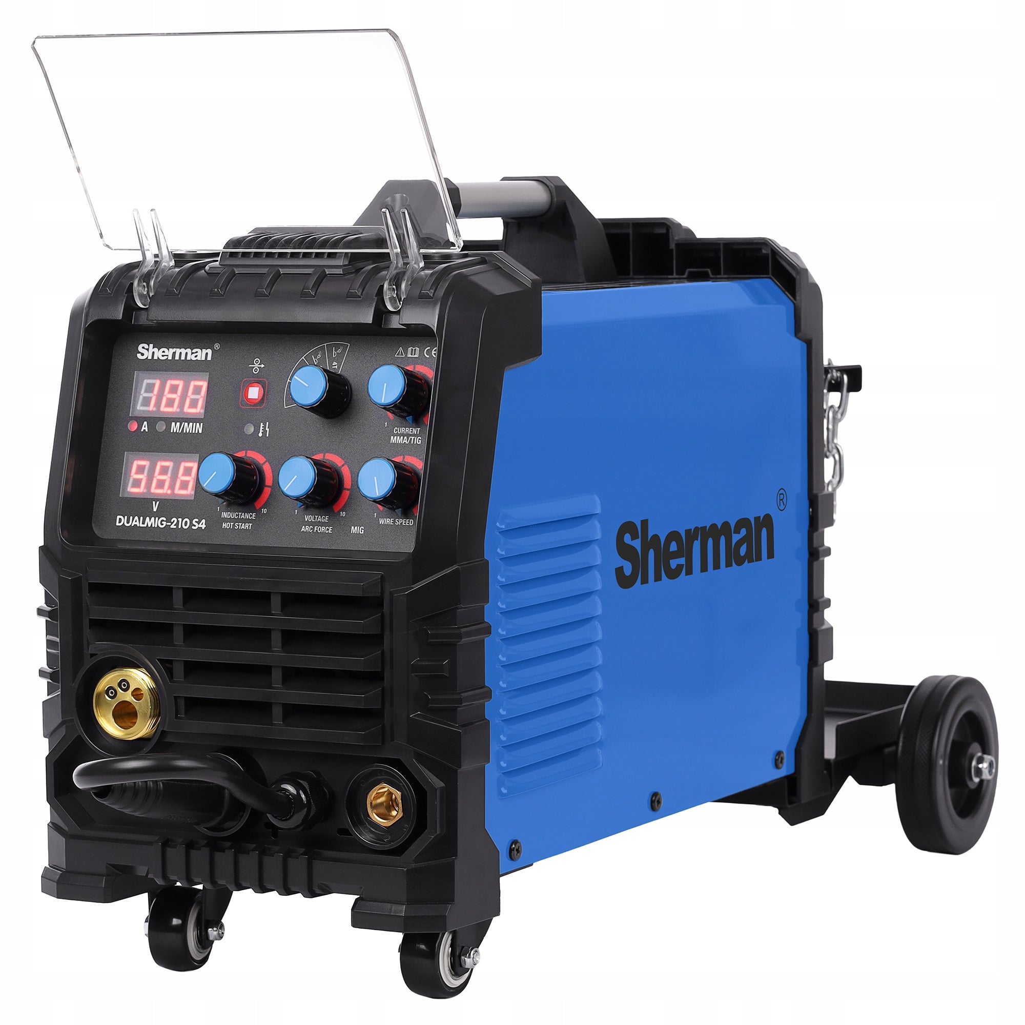 Semi-automatic welding machine Sherman DUALMIG 210 S4 MIG/MAG MMA TIG 200A