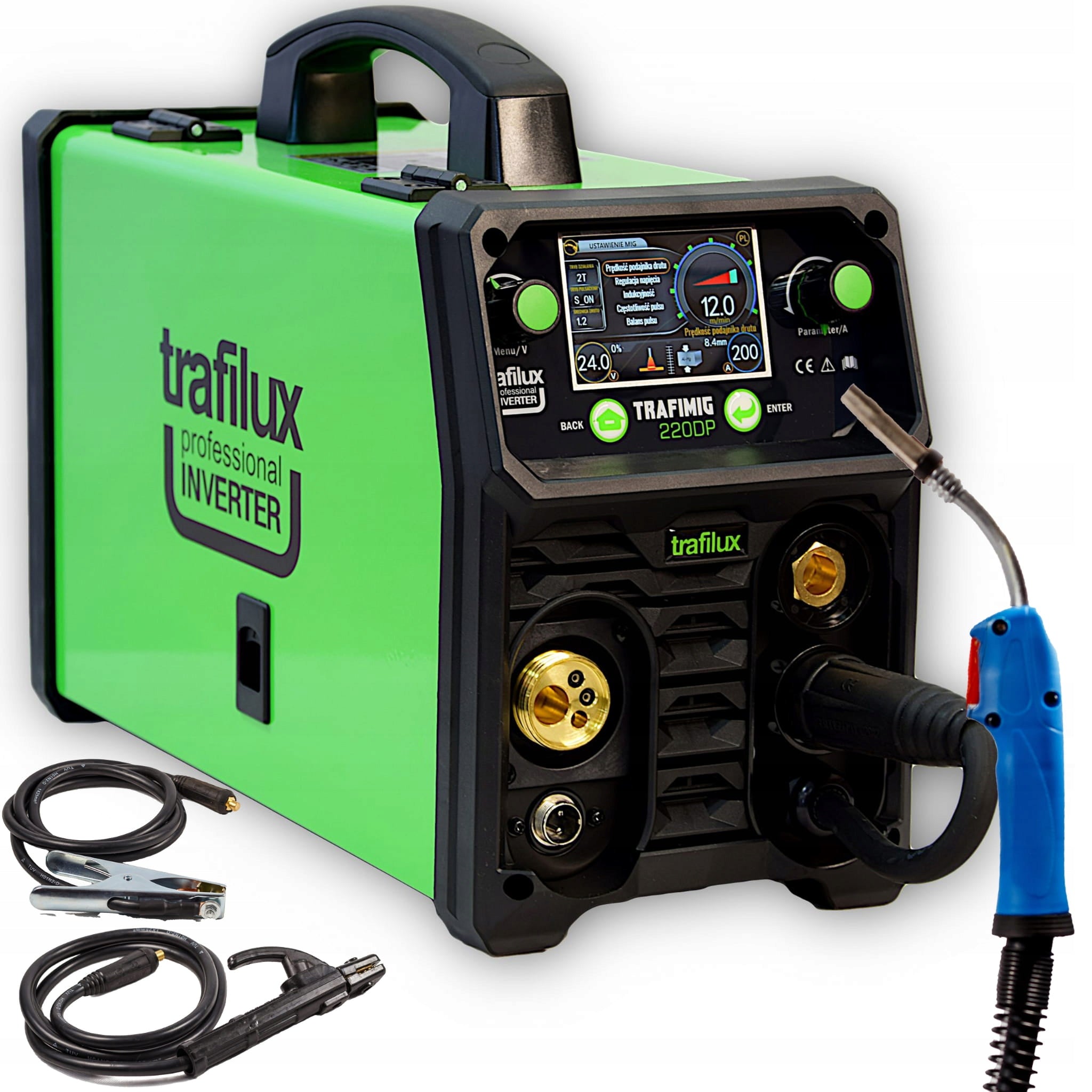 Semi-automatic welding machine TRAFILUX 220DP MIG MAG MMA TIG Lift Pulse 200A 230V