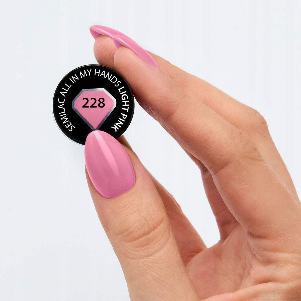 Langanhaltender Hybrid-Nagellack Semilac, 228 All in my Hands Light Pink, 7 ml