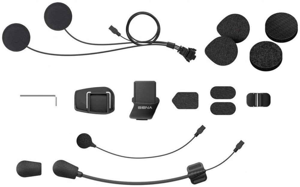 Sena helmet holder with accessories for 5S headset, SENA