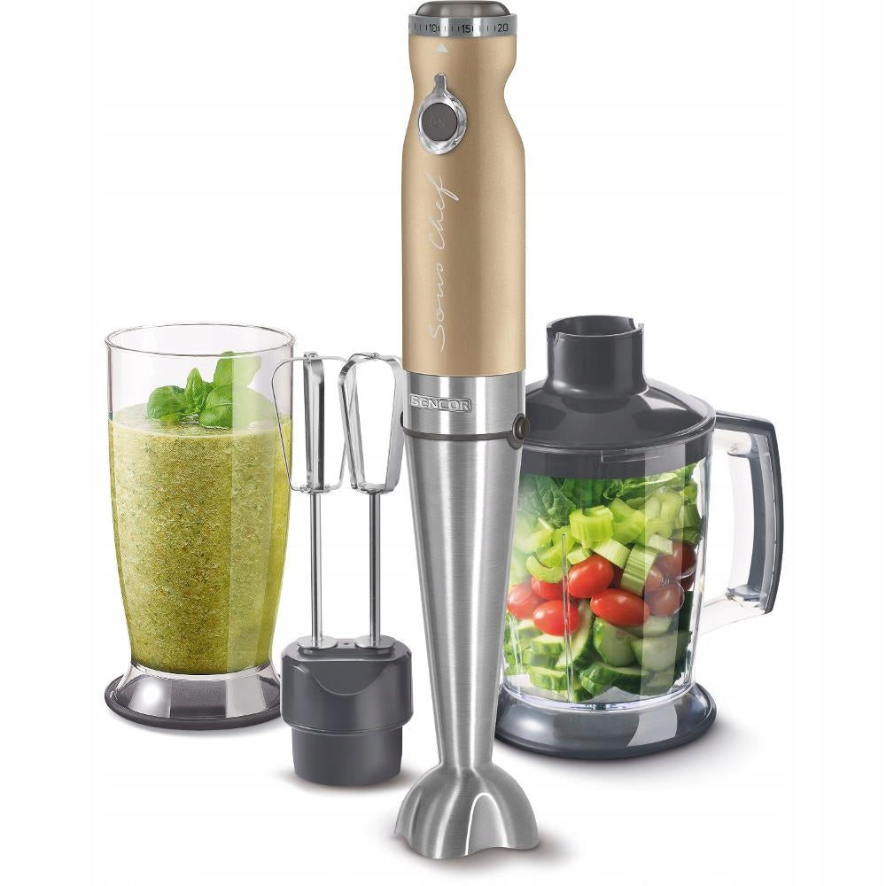 Sencor SHB 5607CH EUE3 hand blender 1200W powerful TITANIUM QuadBlade