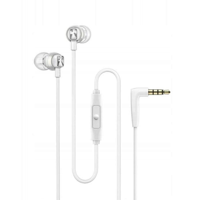 Sennheiser CX 300S White In-Ear Headphones White With Remote Control Microphone Case Model CX 300S
