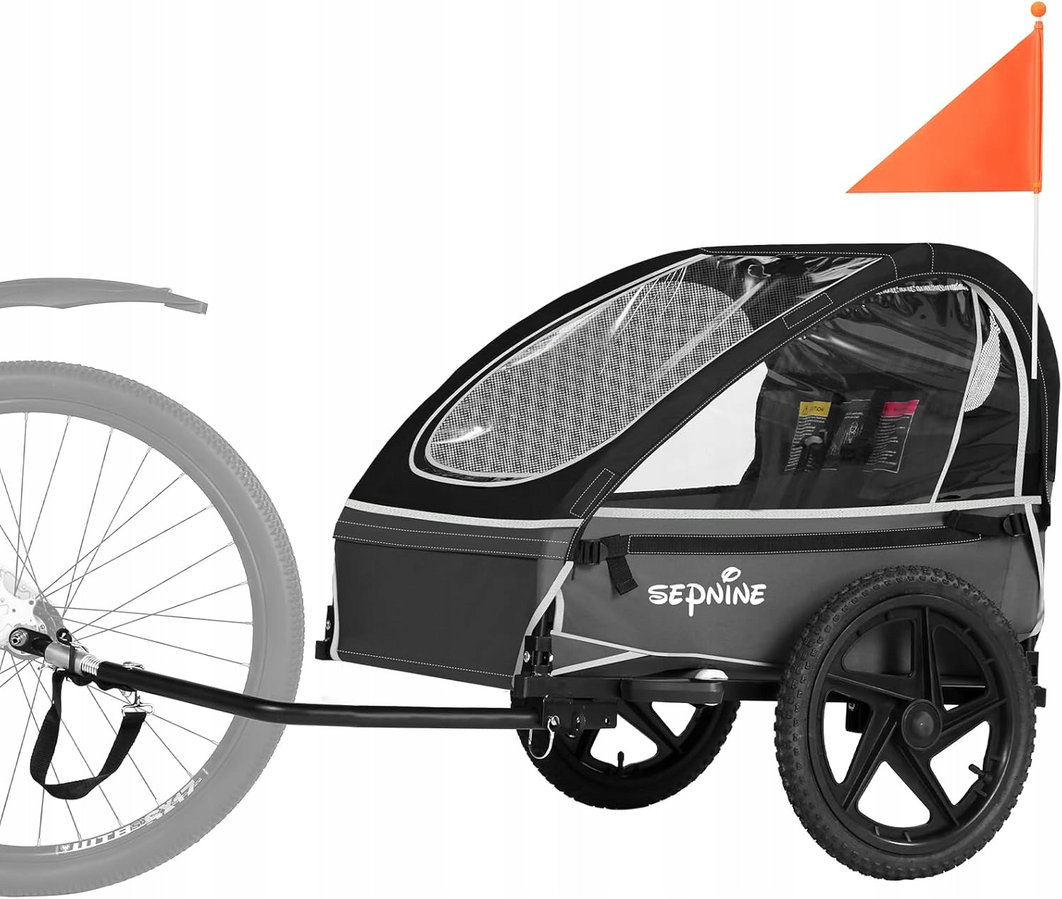 Sepnine Kids Bike Trailer for Baby Max 30kg Kids Bicycle Trailer