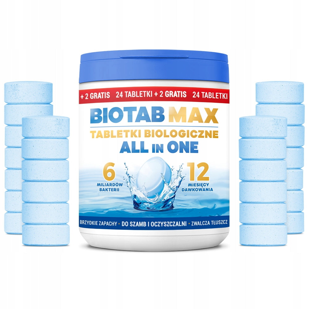 Septic Tank Bacteria Tablets for Year + Fats All in One Septic Tank Tablets Manufacturer BioTab