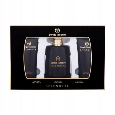 Sergio Tacchini Splendida EDP 100ml Gift Set (Eau de Parfum, Shower Gel & Body Lotion) Packaging status original
