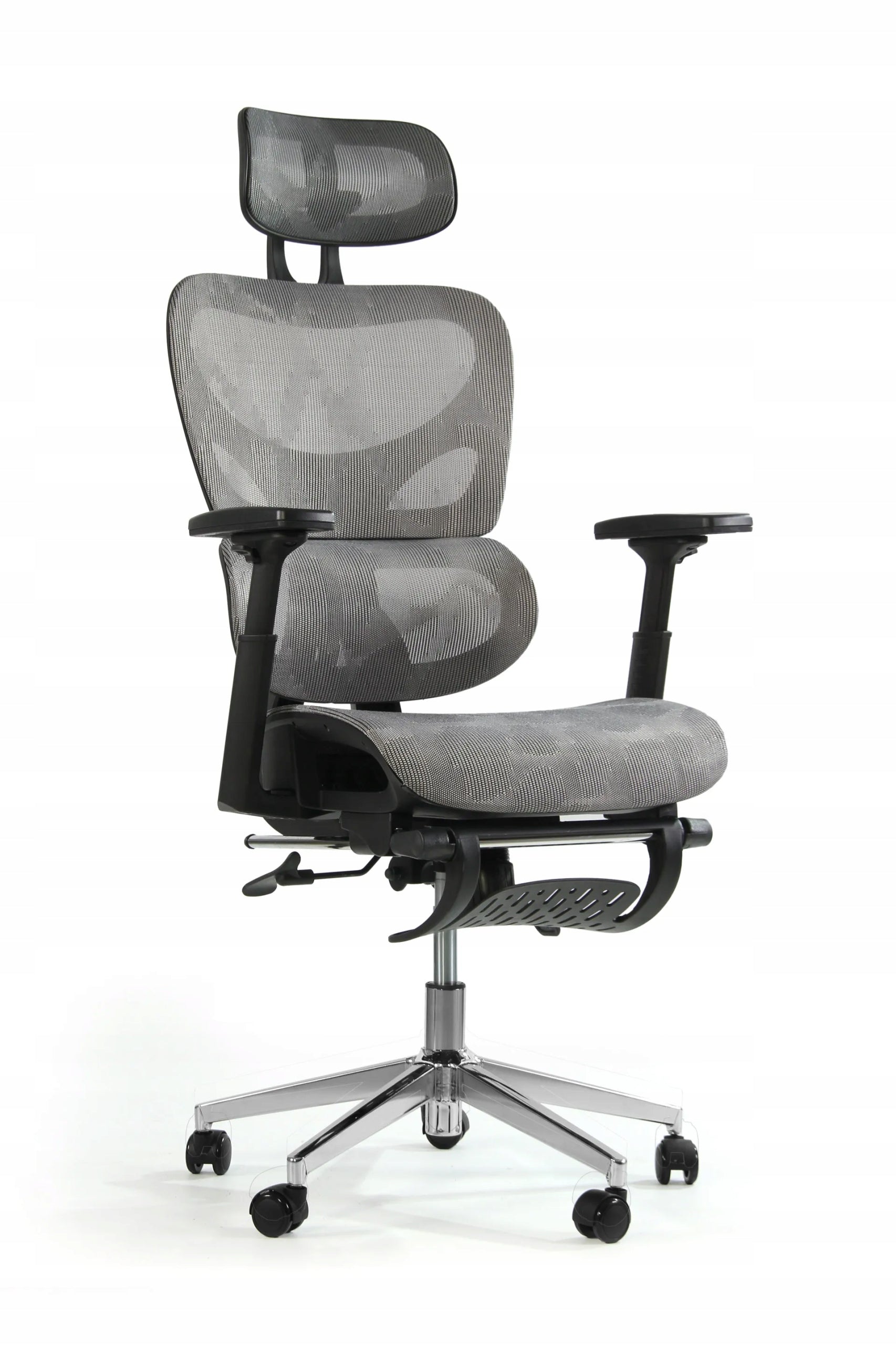 Sesto Senso Ergonomic office chair K80G with footrest graphite color
