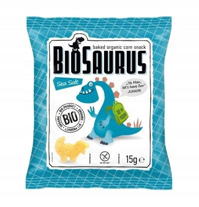 Set: 10x Corn crisps with sea salt GLUTEN-FREE, BIO, BioSaurus Manufacturer code 8588000526758