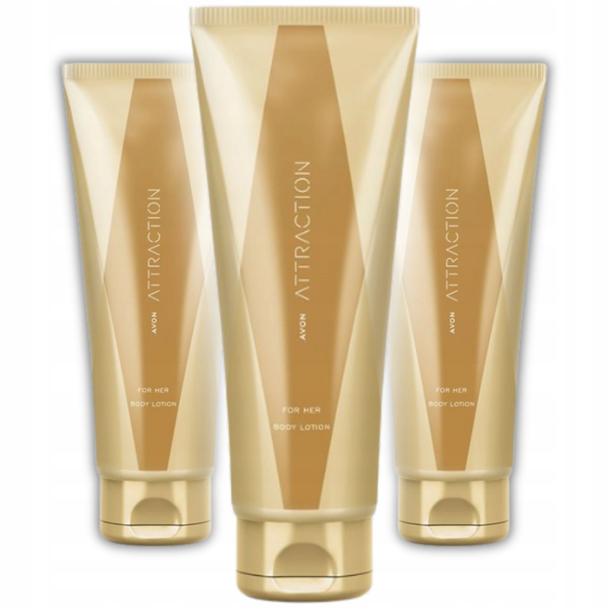 Set AVON 3 x Perfumed Body Lotion Attraction 125 ml