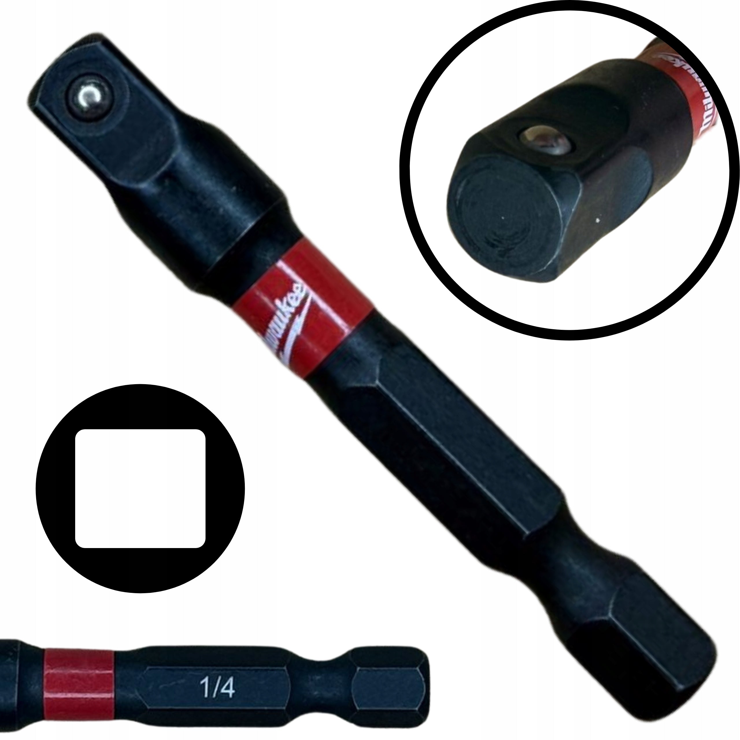 Set Adapter 1/4" | 3/8" | 1/2" MILWAUKEE 4932479228 - 3 pcs. Brand Milwaukee