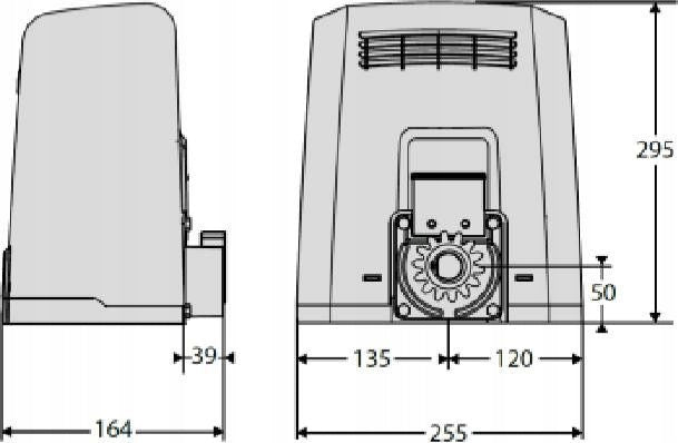 Set BFT DEIMOS ULTRA BT B600 INT KIT for 600kg sliding gates Manufacturer code 2618211