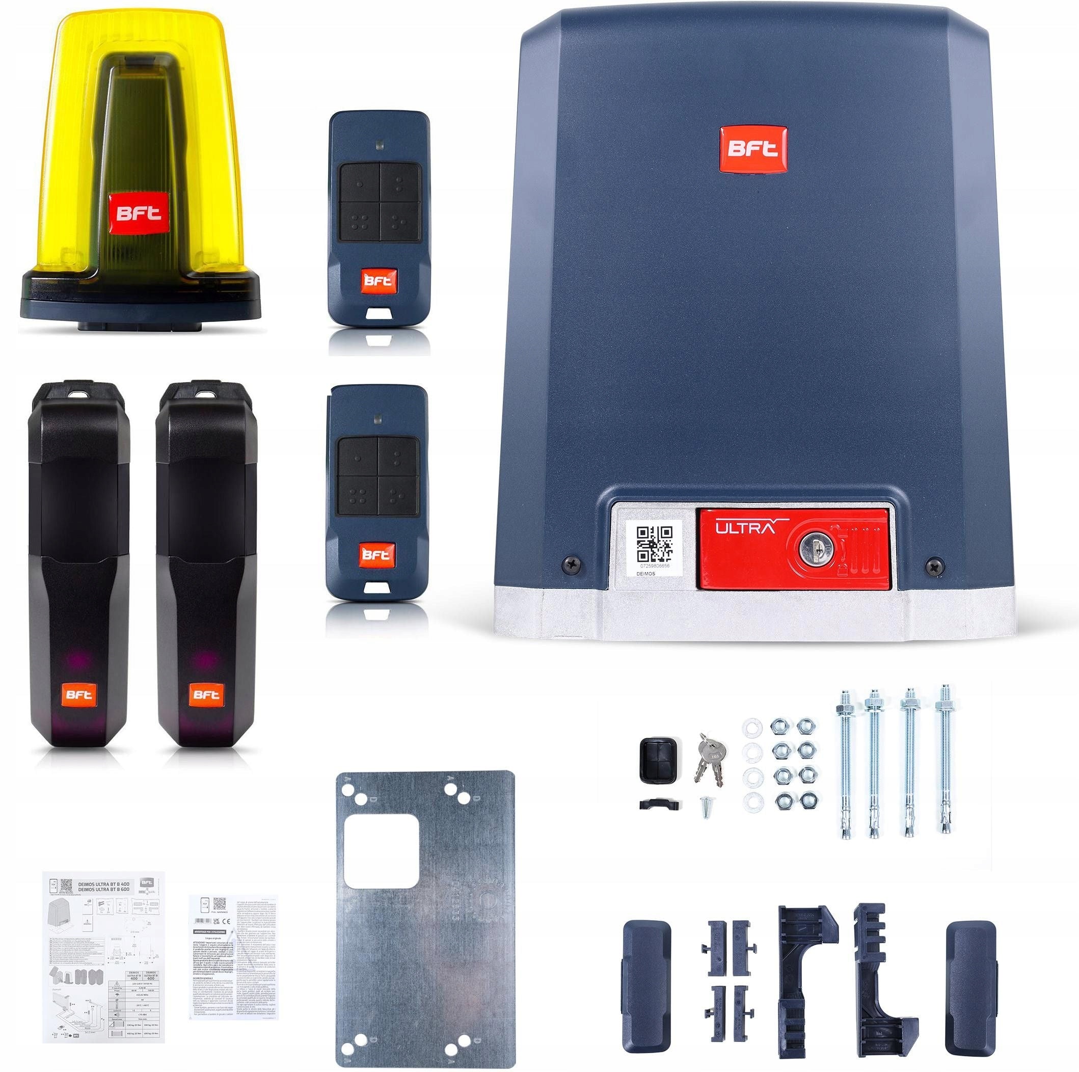 Set BFT DEIMOS ULTRA BT B600 INT KIT for 600kg sliding gates