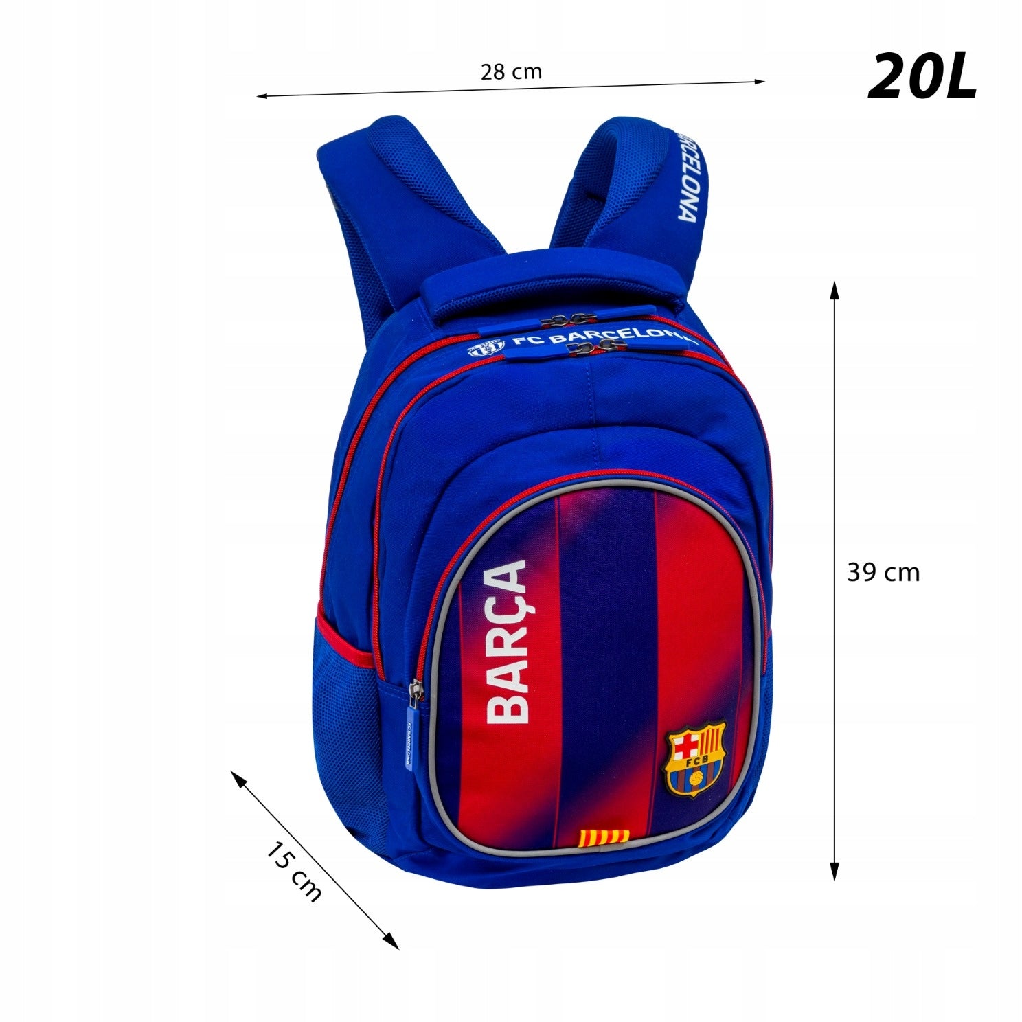 Set Backpack Pencil Case with equipment Bag FC BARCELONA Football 20L Manufacturer code 5901137321431