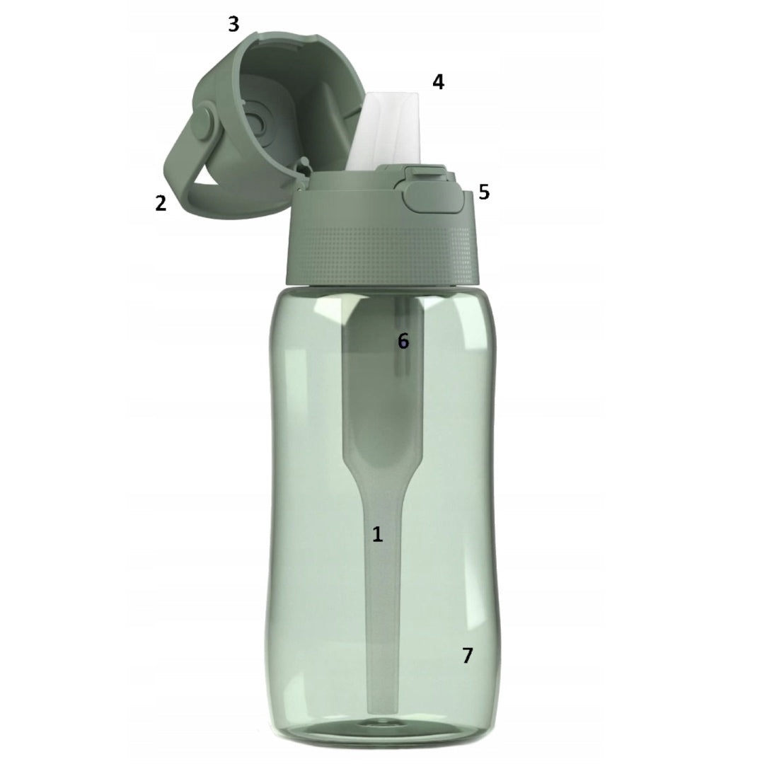 Set Bottle Dafi Solid 0,5L sage + 2 brushes for washing bottles Brand Dafi