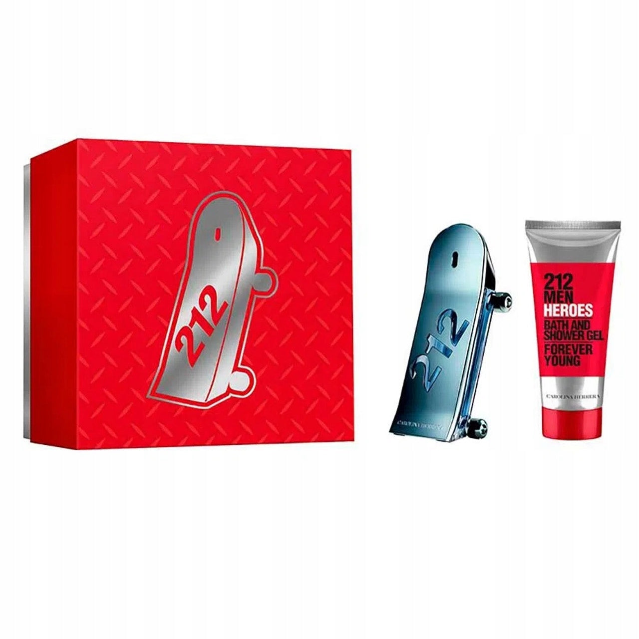 Set Carolina Herrera 212 Heroes 90ml EDT eau de toilette + 100ml gel