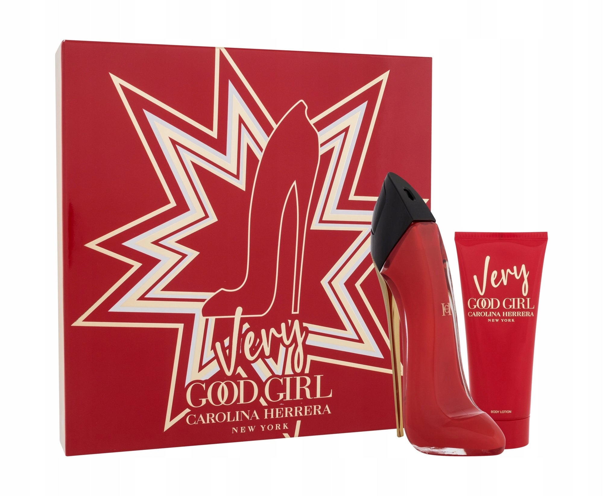 Set Carolina Herrera Very Good Girl for women: perfume EDP 80 ml and bals