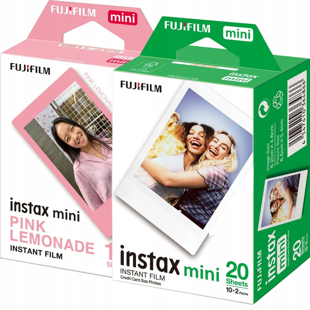 Set Cartridges INSTAX MINI 30 photos for Camera 8 9 11 12 Instaxa Mini Pink