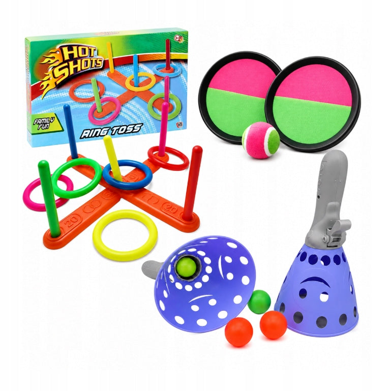 Set Catch Ball Catcher Ball Launcher Serso Garden Game For Kids